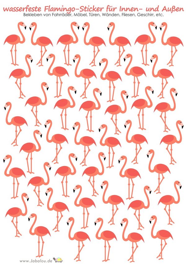 Sticker Flamingos wasserfeste Aufkleber