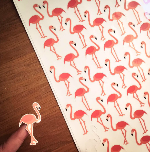 Sticker Flamingos wasserfeste Aufkleber