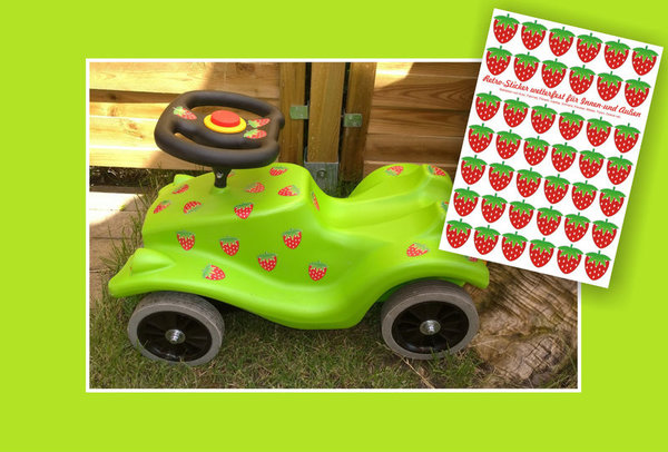 Sticker Erdbeeren wasserfeste Sticker Aufkleber