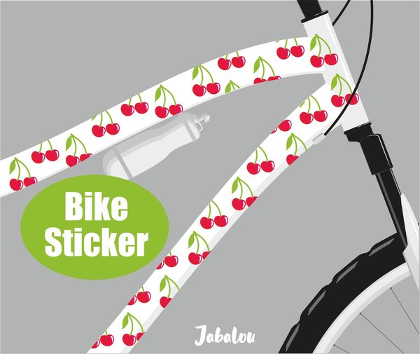Fahrraudaufkleber Kirschen Fahrrad Sticker