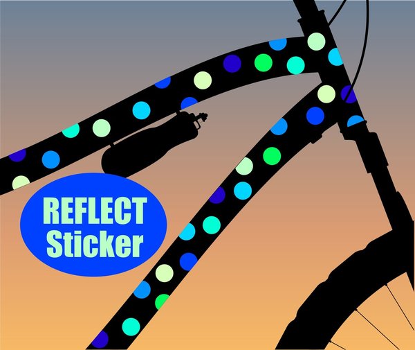 Confetti reflektierend SEA Sticker wasserfest