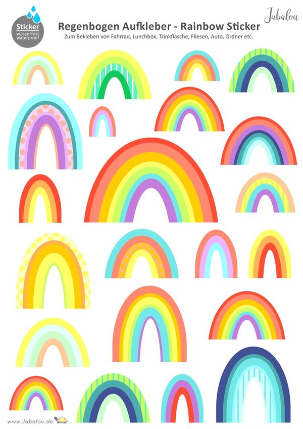 Sticker Regenbogen