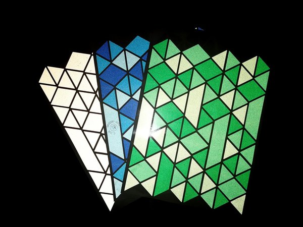 Reflektiv Sticker Triangle blau