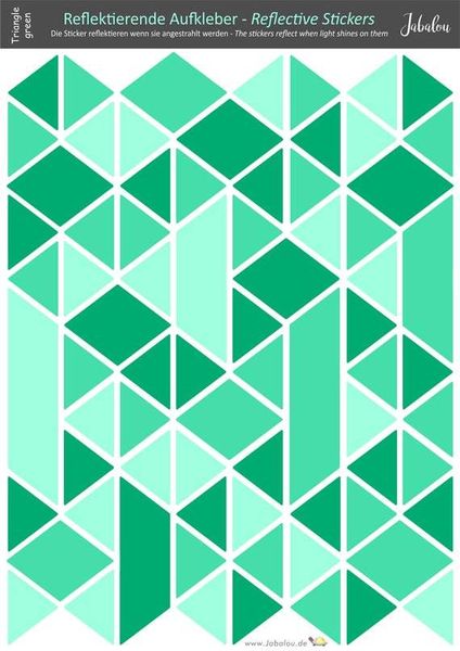 Reflektiv Sticker Triangle grün