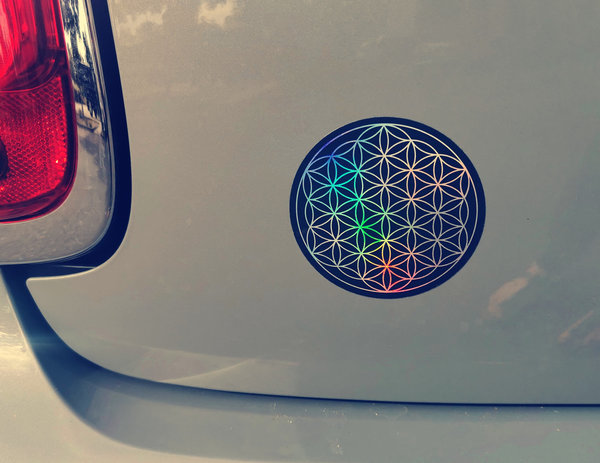Holographic Blume des Lebens Sticker