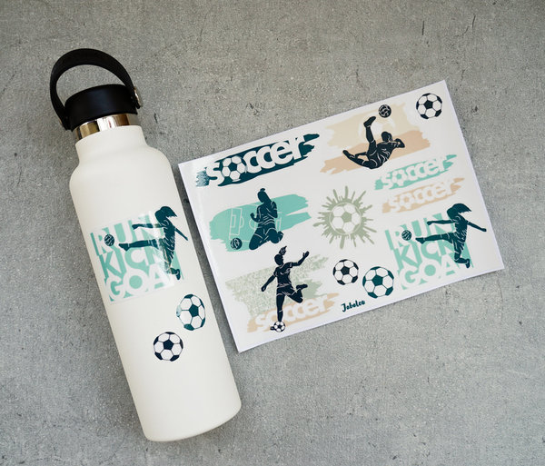 Sticker wasserfest Fußball soccer girl